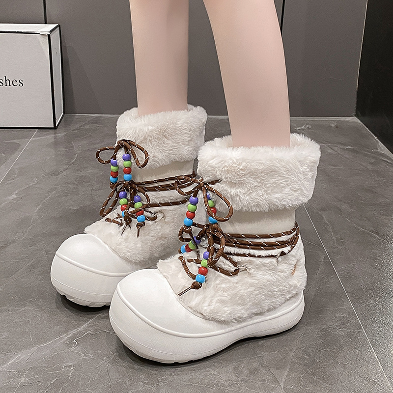 Crossfit Youtube - Bottes de neige d'hiver pour femmes,