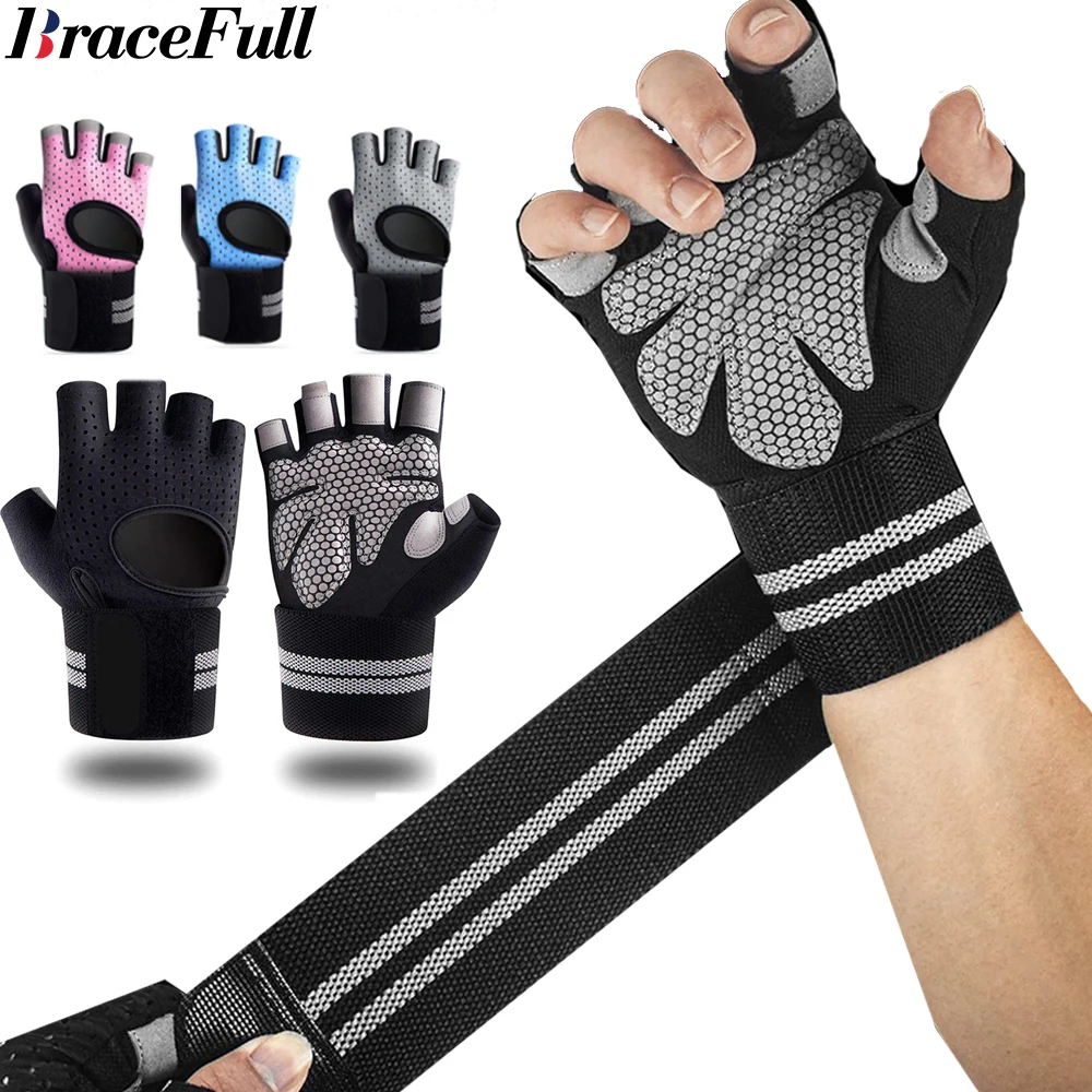 Crossfit G - Gants de fitness demi-doigt avec support