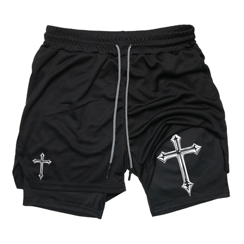 Short de sport 2-en-1 imprimé  - Crossfit Fitness Gear avis et prix