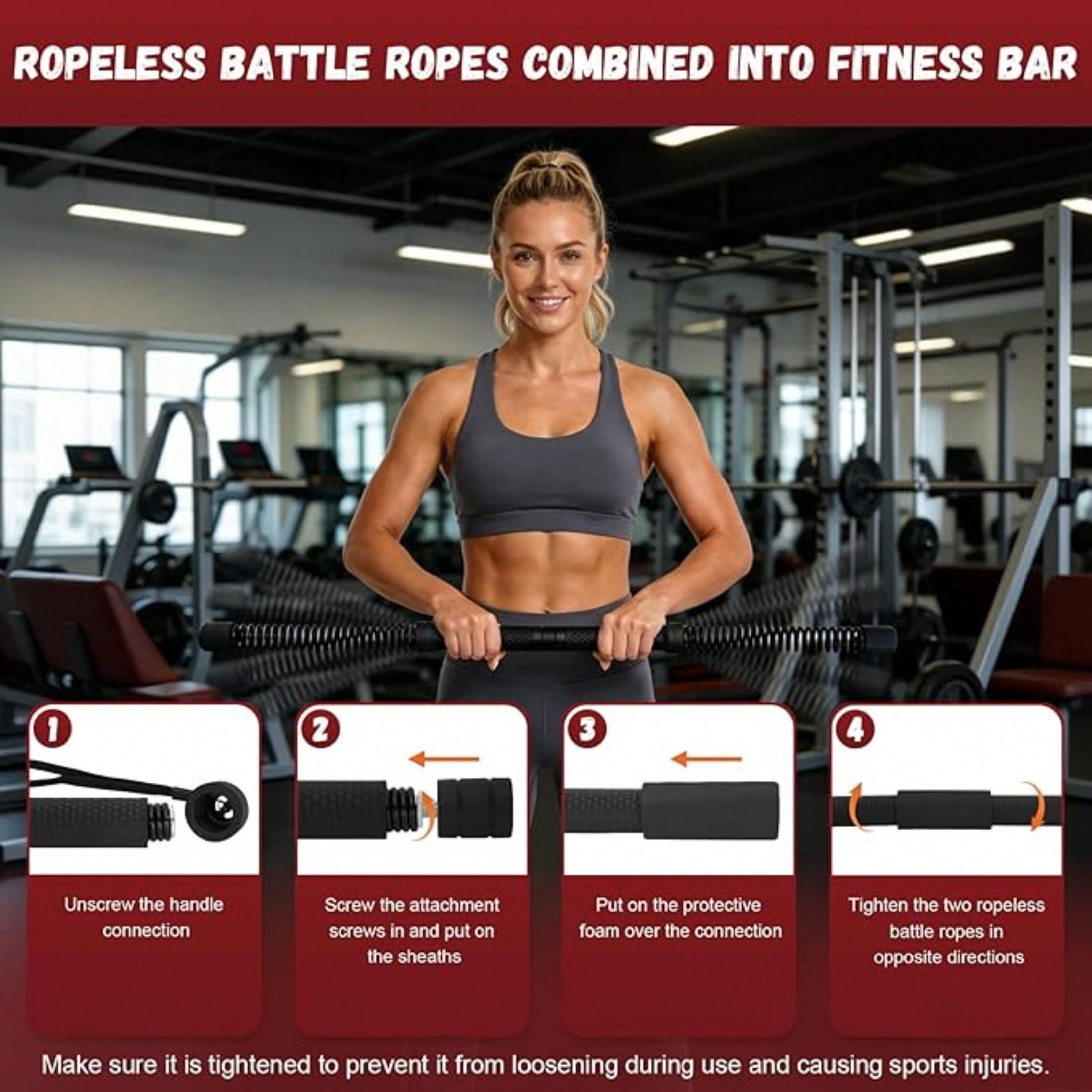 Barre de torsion sans fil 2-en - Crossfit Fitness Gear avis et prix